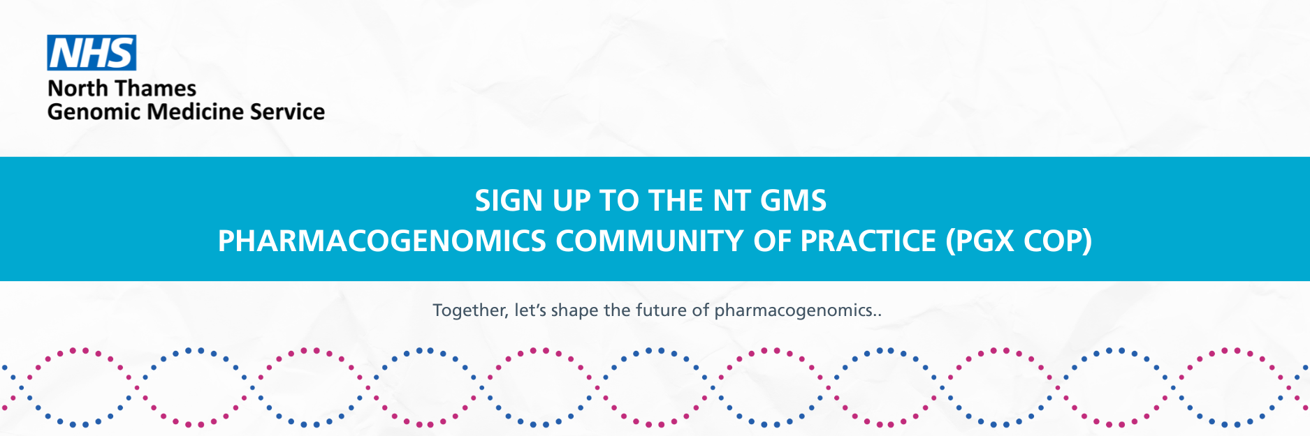 NT GMS PGx CoP Sign Up Form Header